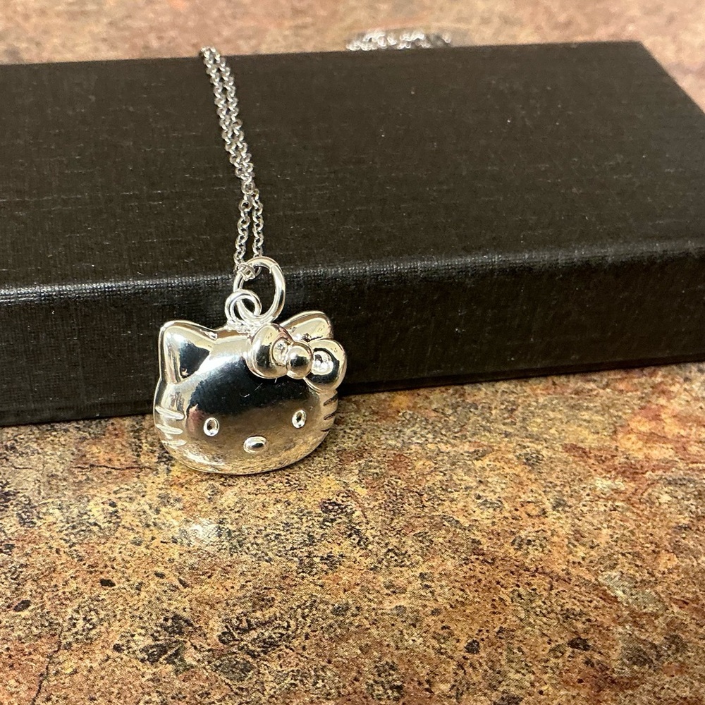 💝Boutique~Hello Kitty Silver Pendant Necklace